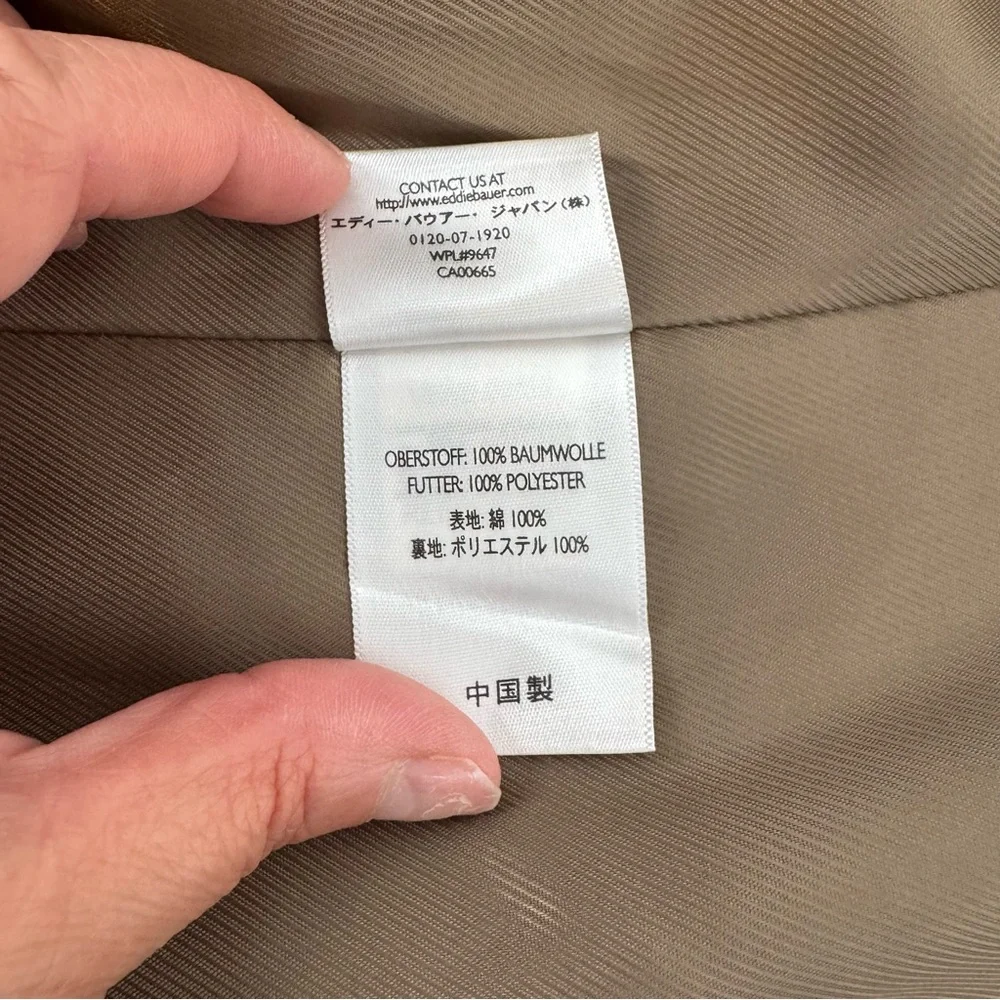NWD Eddie Bauer Blazer Sport Coat Mens L Casual Acorn Cotton